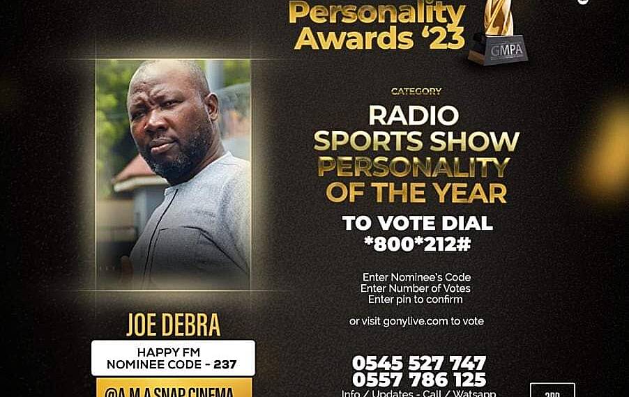 Ghana Media Personality Awards 23: Happy FM’s Joe Debrah nominated