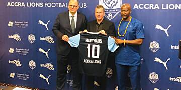 Accra Lions unveil football legend Lothar Matthäus as club's new partner