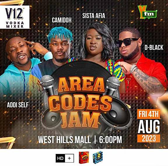 Camidoh, Sista Afia, D-Black and others billed for YFM Area Code Jam
