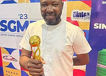 HappyFM’s Joe Debrah wins big at the 2023 Sintex Ghana Media Awards