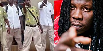 Stonebwoy rewards young talented high school boys with free show