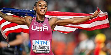 2023 Budapest : Sha’Carri Richardson wins gold in 100m contest