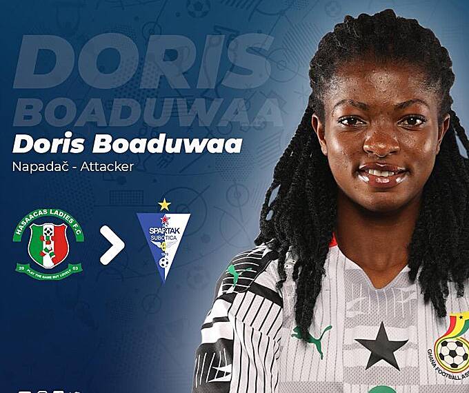 #Transferfilla: Hasaacas Ladies striker Doris Boaduwaa joins Serbian club ZFK Spartak