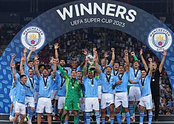 Manchester City edge Sevilla on penalties to win Super Cup