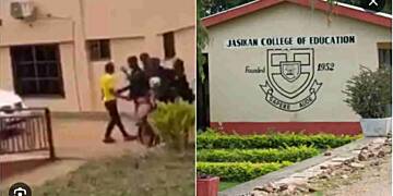 Jasikan students protest over poor meals served at dinning hall