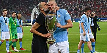 Manchester City’s Pep Guardiola and Erling Haaland win top UEFA awards