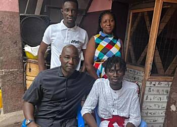 Ailing Legon Cities Goalkeeper William Essu receives support from PFAG