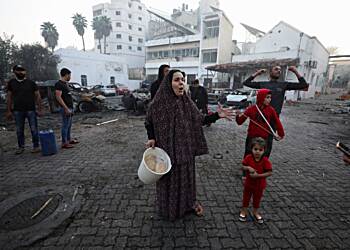 Gaza hospital blast kills hundreds, wrecking Biden’s summit with Arabs