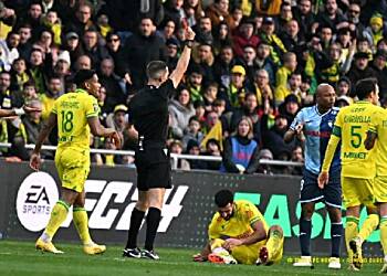 Ghana captain Dede Ayew sees red in Ligue one debut