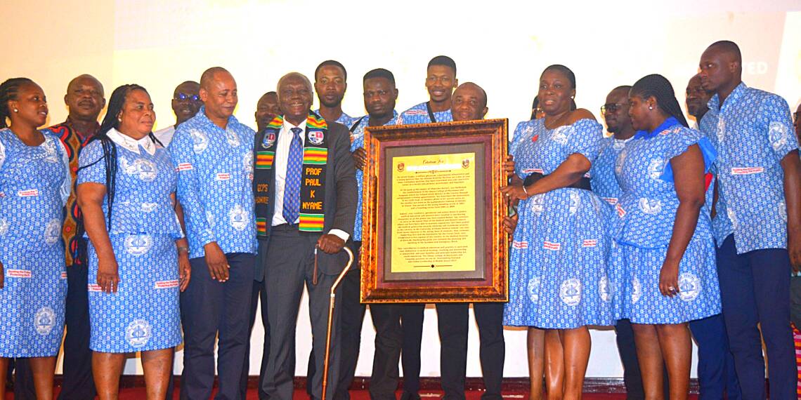 Ghana College of Physicians and Surgeons honour Prof. Paul K. Nyame and Prof. Emeritus Francis K. Nkrumah at Annual Leadership Symposium