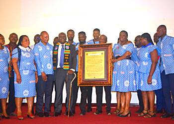 Ghana College of Physicians and Surgeons honour Prof. Paul K. Nyame and Prof. Emeritus Francis K. Nkrumah at Annual Leadership Symposium