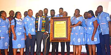 Ghana College of Physicians and Surgeons honour Prof. Paul K. Nyame and Prof. Emeritus Francis K. Nkrumah at Annual Leadership Symposium