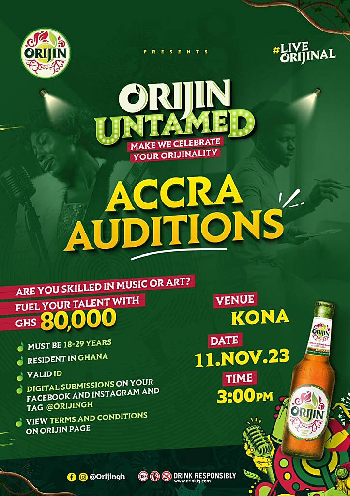 Orijin Untamed zonal auditions invades Accra on November 11