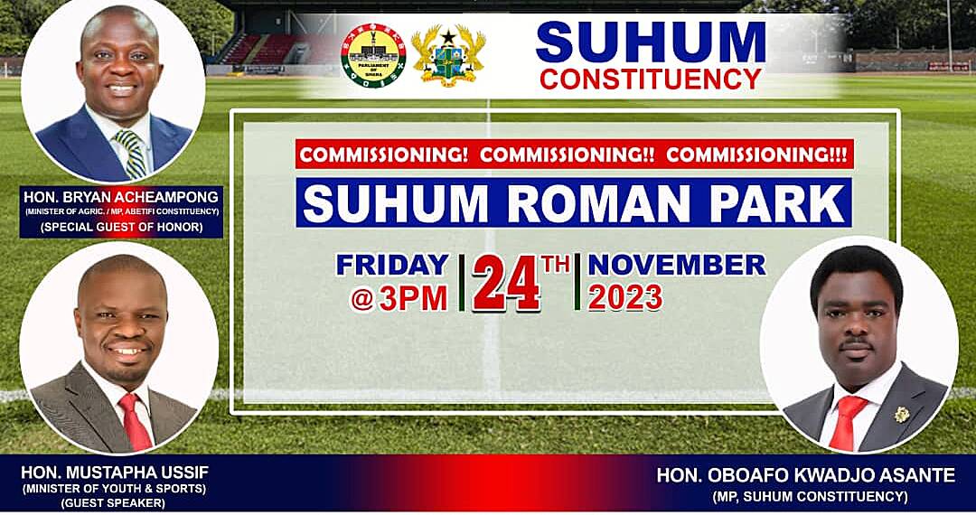 Suhum Roman Park set for to be commissioned today
