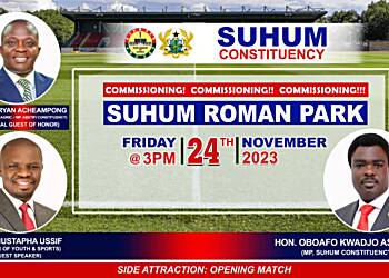 Suhum Roman Park set for to be commissioned today