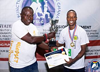 Charles Adama and Rebecca Boafoa dominate the first-ever Functional Fitness Extravaganza, claiming the top spots