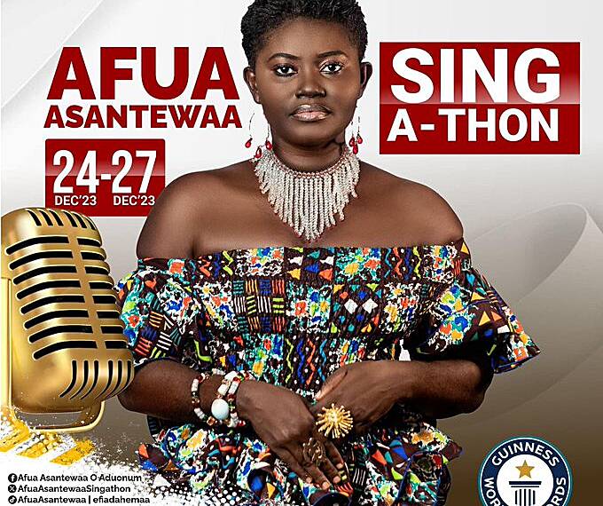 Afua Asantewaa extends sing-athon by a day
