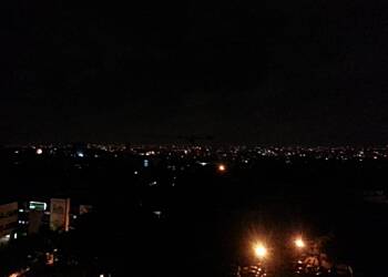 Burnt high tension pole causes power outrage at New Achimota and surrounding areas