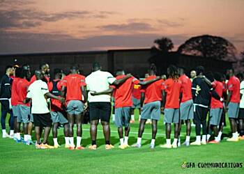 2023 AFCON: Black Stars hold first training in Cote D’Ivoire [Photos]