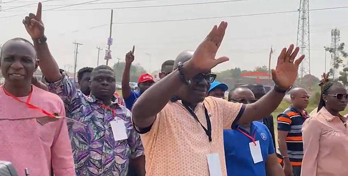 Watch: Dome/Kwabenya NPP delegates rally for change as Michael Oquaye Jr. challenges Adwoa Safo