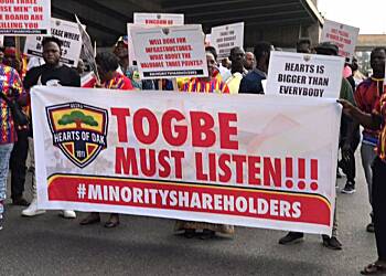 Hearts of Oak supporters demonstrate against Board, call for dissolution