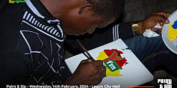 #YFMPaintNSip: YFM thrills patrons with myriad of activities at Legon City Mall