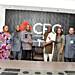 Mr Boadu (third from left) receiving souvenirs from Mr Daniel Addo, CBG MD