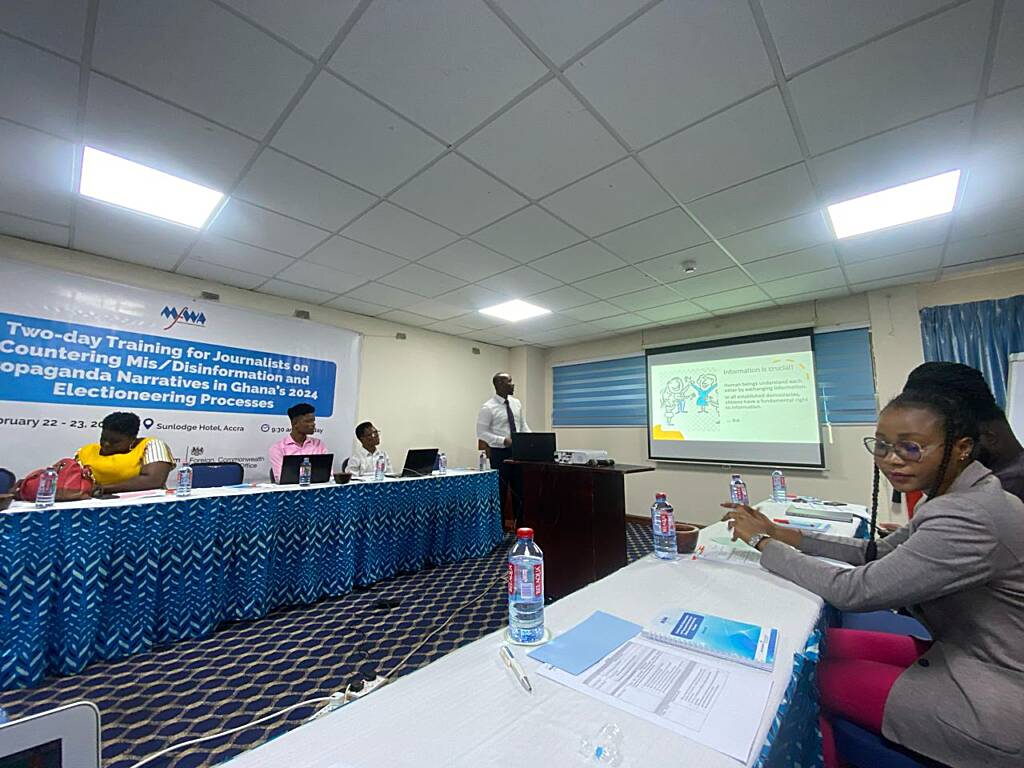 MfWA trains journalists on 'countering mis/disinformation and propaganda narratives' ahead of 2024 Elections