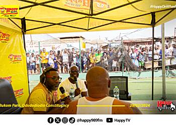 Happy On Wheels: Massive turn-out at Bukom Park as Happy On Wheels begins constituency tour ahead of 2024 polls