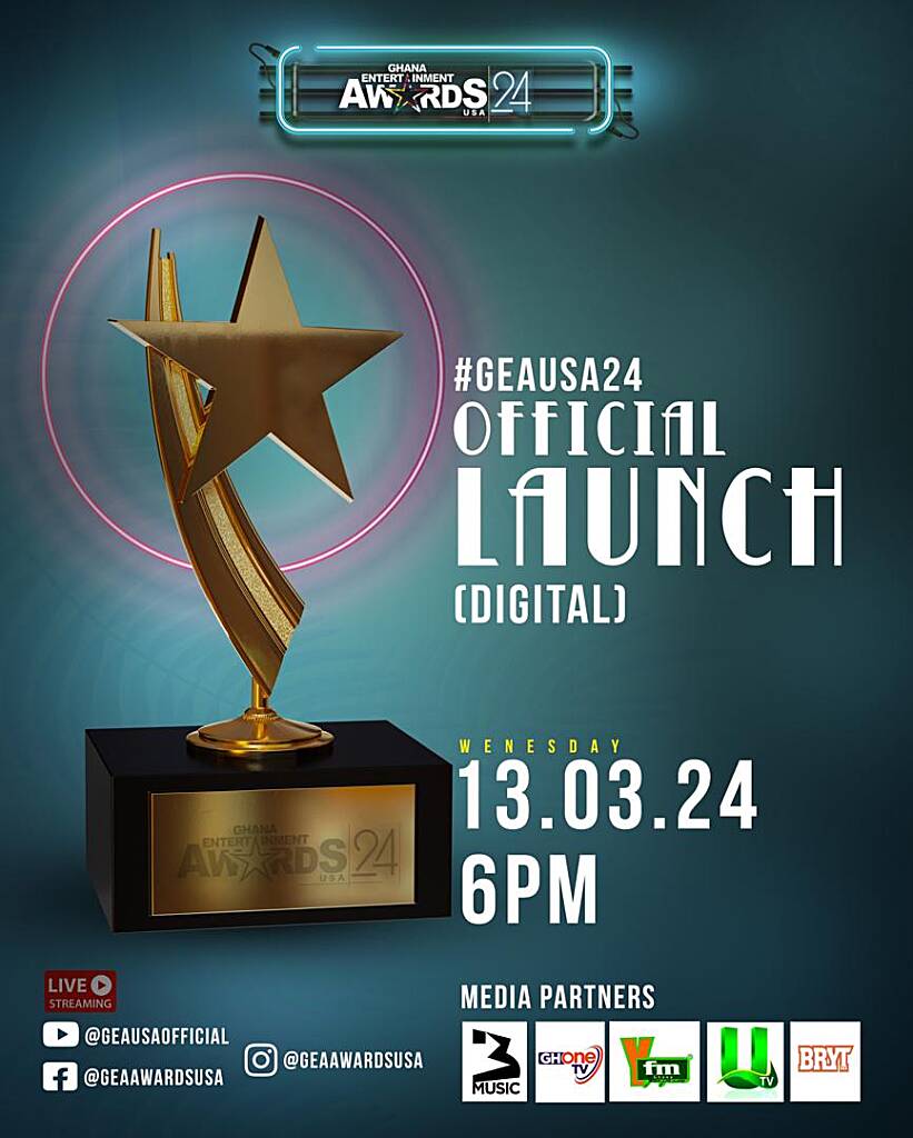 Ghana Entertainment Awards USA announces digital launch for #GEAUSA24