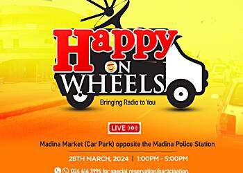 Madina readies for Happy FM's Easter Edition of Happy on Wheels