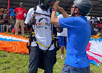 Kwahu Paragliding Community: GTA’s investment breeds second homegrown Paragliding Pilot, Isaac Mensah
