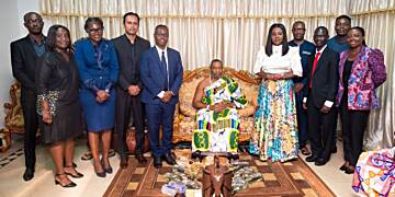 Telecel Ghana pays courtesy call to Ga Mantse after successful rebranding