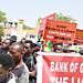Locked-up investment holders begin protest at the Ministry of Finance