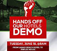 Organizers confirm readiness for Hands Off Our Hotels, protest set for June 18