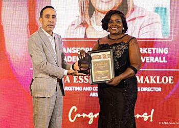 Absa Bank Ghana Marketing and Corporate Affairs Director Earns Top Honors at Premier Marketing Leadership Awards 2024