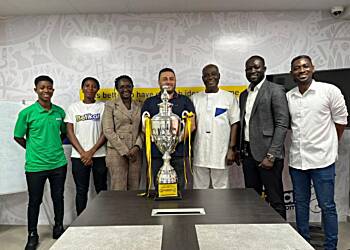 Hasaacas Ladies present Malta Guinness Women's Premier League trophy to Betika Ghana