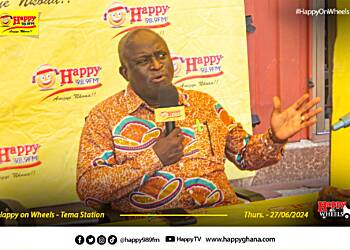 Happy FM's "Happy on Wheels" engages Klottey Korle Community - MCE addresses sanitation and trader concerns