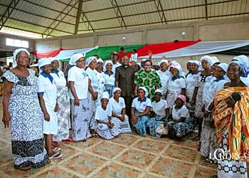 Lordina Mahama Donates 120 sewing machines and 100 hair dryers to women in Nkoranza North