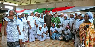 Lordina Mahama Donates 120 sewing machines and 100 hair dryers to women in Nkoranza North