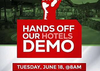 NDC Youth Wing to Join “Hands Off Our Hotels” demonstration