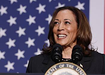 Backed by Biden, Harris moves to lock up White House bid