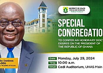 Volta Youth protest UHAS's decision to honor President Akufo-Addo with Honorary Doctorate