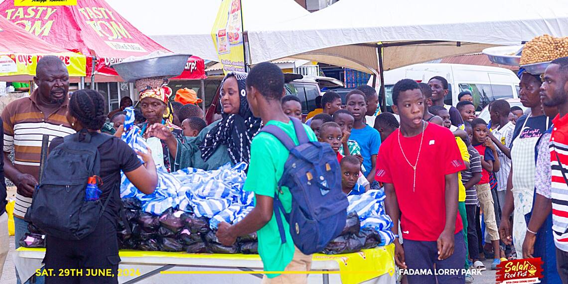 Happy FM feeds residents of Fadama at 2024 SalaFest