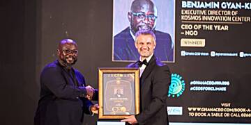 Benjamin Gyan-Kesse of Kosmos Innovation Center recognised as CEO of the Year, NGO Category