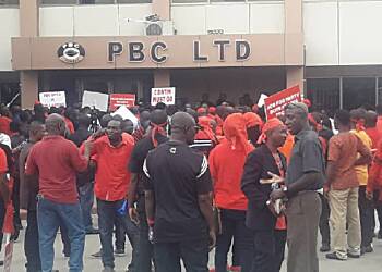 PBC Limited Workers takes to the streets over unpaid wages