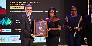 Dual recognition for Telecel Ghana’s Chief Executive at Ghana CEO Awards