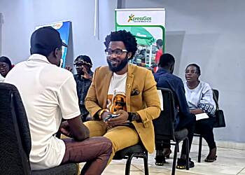 Yfm's Nana Quasi-Wusu speaks on "The Power of Talent at Barcamp Takoradi.