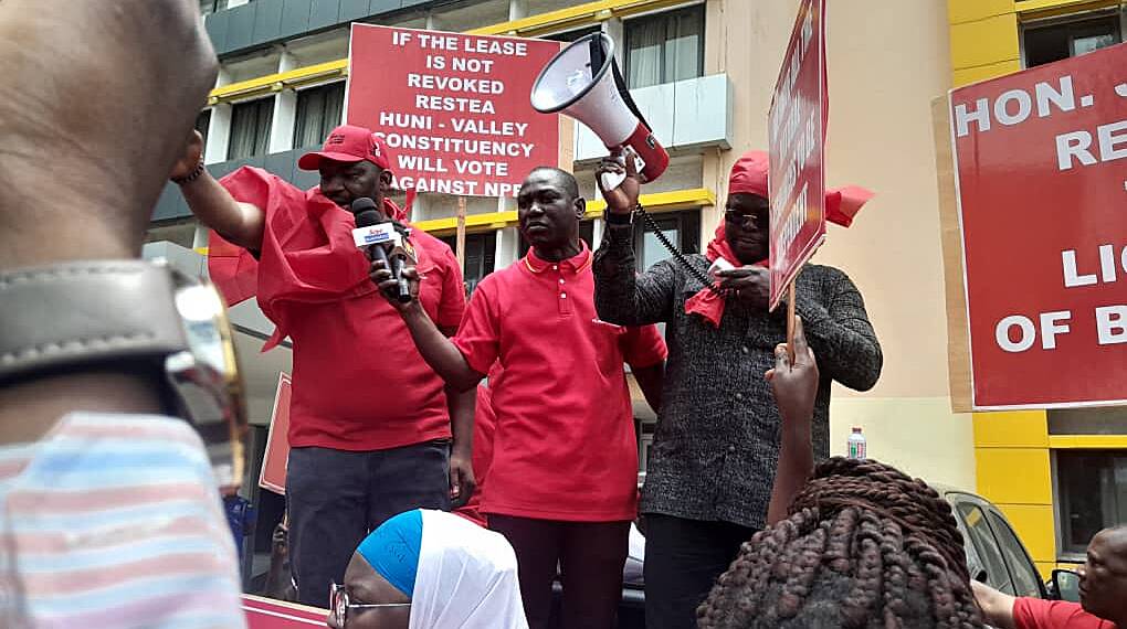 GMWU commences week-long demo; demands for immediate termination of mining lease