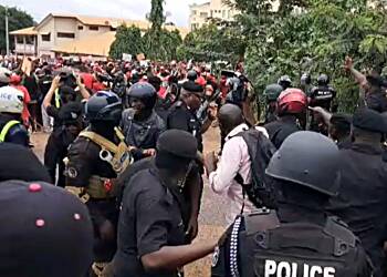NDC Demo: Chaos in Kumasi; two persons injured